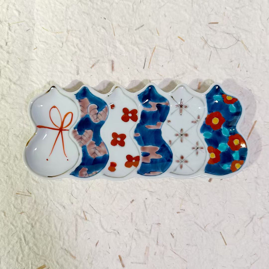 Fysm Color有田燒 手描六瓢箪小碟