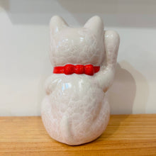 將圖片載入圖庫檢視器 京燒花結晶招財貓14cm- 紅色招福
