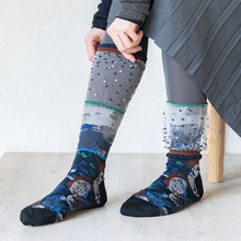 將圖片載入圖庫檢視器 COQ SOCKS- Landscape Navy（CT-22-1-N16M_075）
