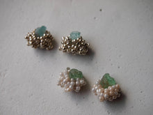 將圖片載入圖庫檢視器 sheep.accessory｜Earrings｜KAKERA 磷灰石 x 手染色米珠
