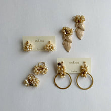 將圖片載入圖庫檢視器 and.cou- ears/ beige/vintage chain 2ways earring
