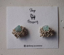 將圖片載入圖庫檢視器 sheep.accessory｜Earrings｜KAKERA 磷灰石 x 銀色米珠
