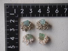 將圖片載入圖庫檢視器 sheep.accessory｜Earrings｜KAKERA 磷灰石 x 銀色米珠
