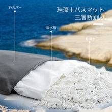 將圖片載入圖庫檢視器 日本製 kirei軟式100%天然珪藻土吸水地墊

