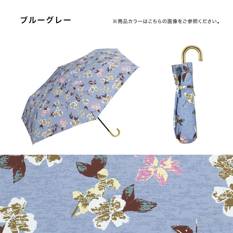 Wpc. Umbrella MINI折疊雨傘 灰藍花紋