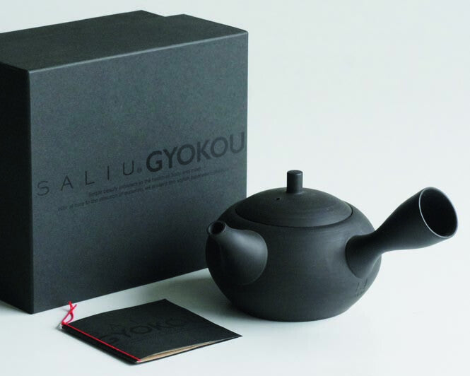 SALIU - RYO凌系列 手工常滑燒朱泥橫手急須茶壼及茶杯